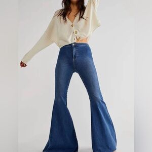 We the Free Just Float On High Waist Flare Jeans